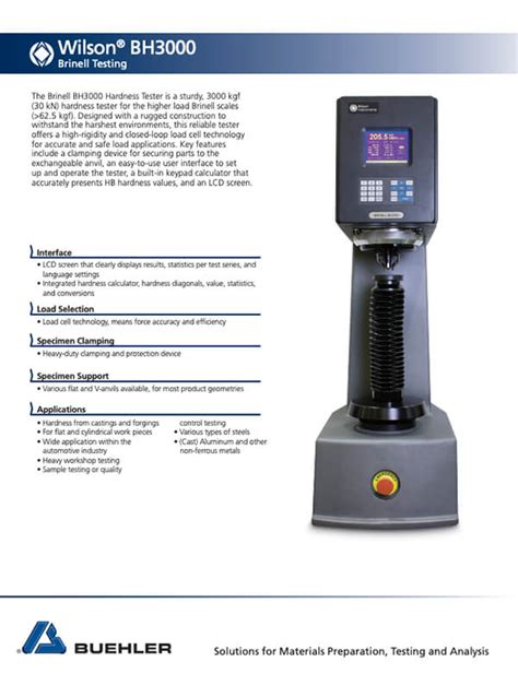 logic brinell hardness tester 3000 kg load|wilson brinell hardness tester.